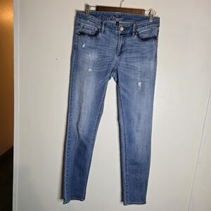 White House Black Market Distressed Skinny Jeans Size 2